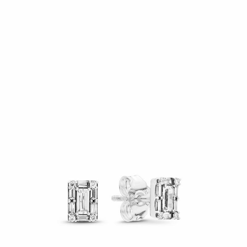 Pandora Luminous Ice Stud Earrings Sale NZ, Sterling Silver (432915-APX)